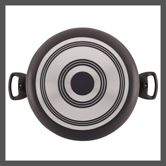 Farberware - 10.5qt Aluminum Nonstick Covered Stockp Black - Picture 4 of 4